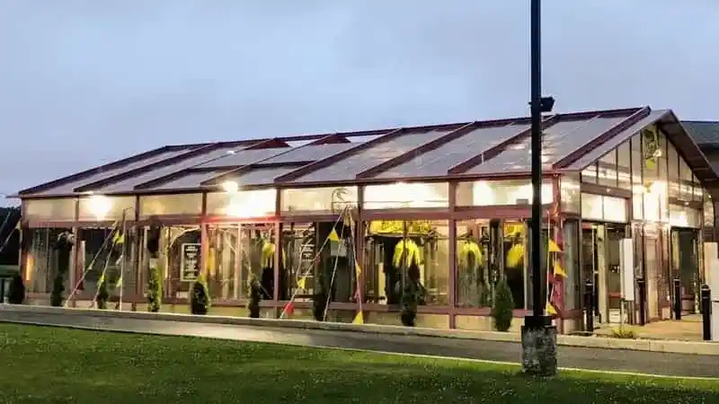 New Jersey car wash building blue