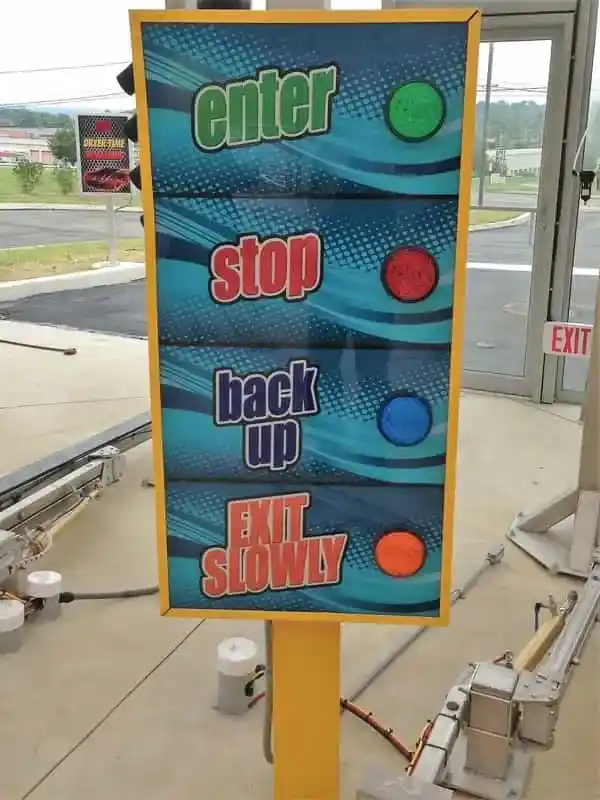 Pennsylvania car wash lighted entrance sign