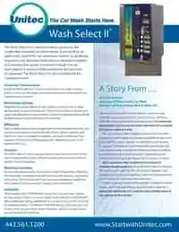Unitec Wash Select II pay station
