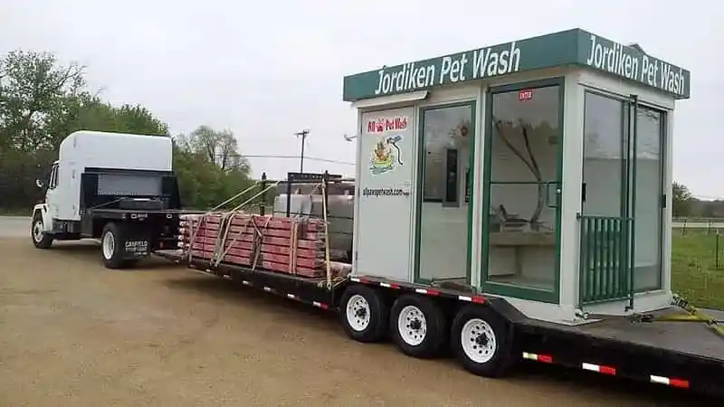 Pet wash kiosk unloading New Jersey